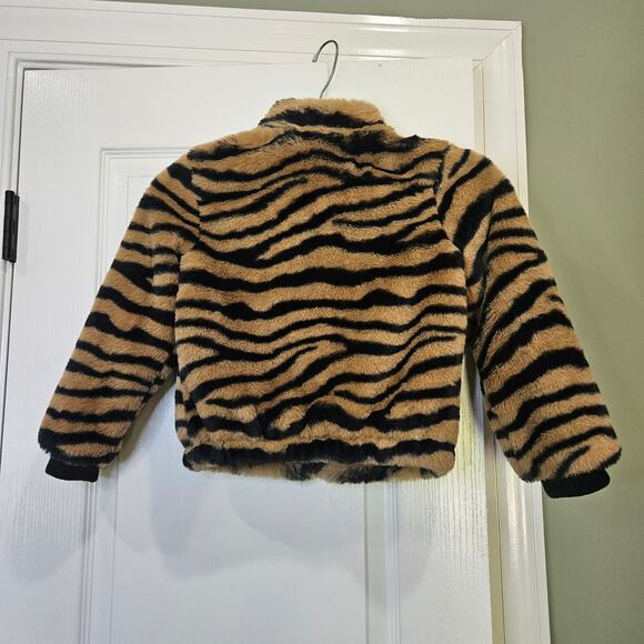 Art Class Girl's Size S (6/6x) Tiger Print Faux‎ Fur Jacket - Picture 6 of 6
